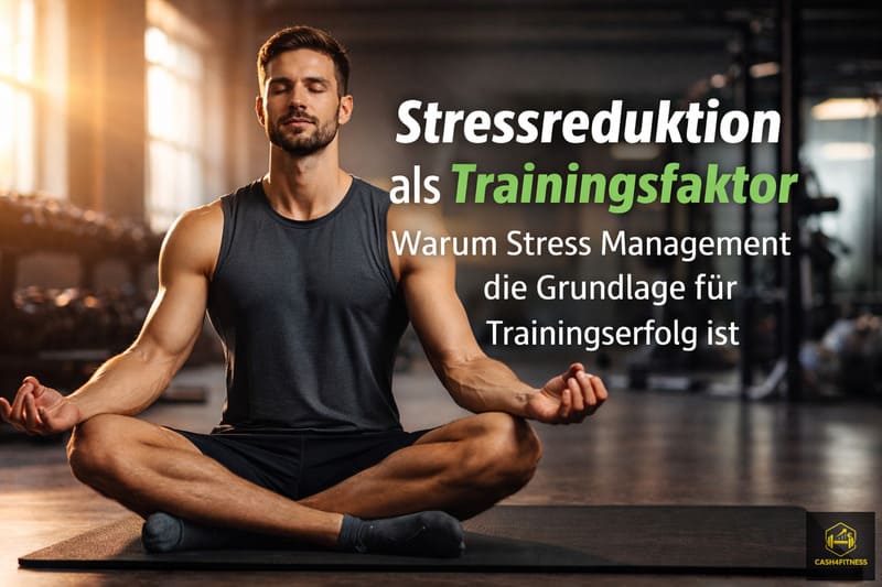 Stressreduktion als Trainingsfaktor – ruhige Meditation im Fitnessstudio zur Unterstützung von Regeneration und Leistungsfähigkeit