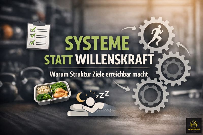 Systeme statt Willenskraft als strukturierter Ansatz für langfristige Umsetzung im Fitness-Alltag